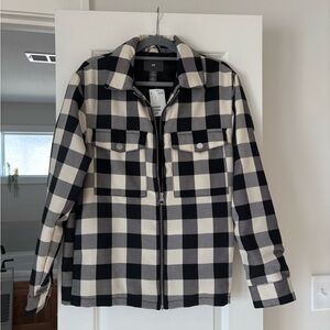 H&M Monochrome Checkered Jacket